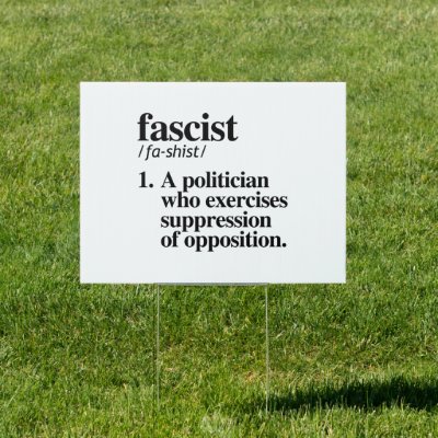Fascist Definition Sign