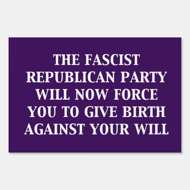 Fascist Republican Party Sign (Front)