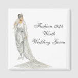 Fashion 1924 Wedding Gown Magnet