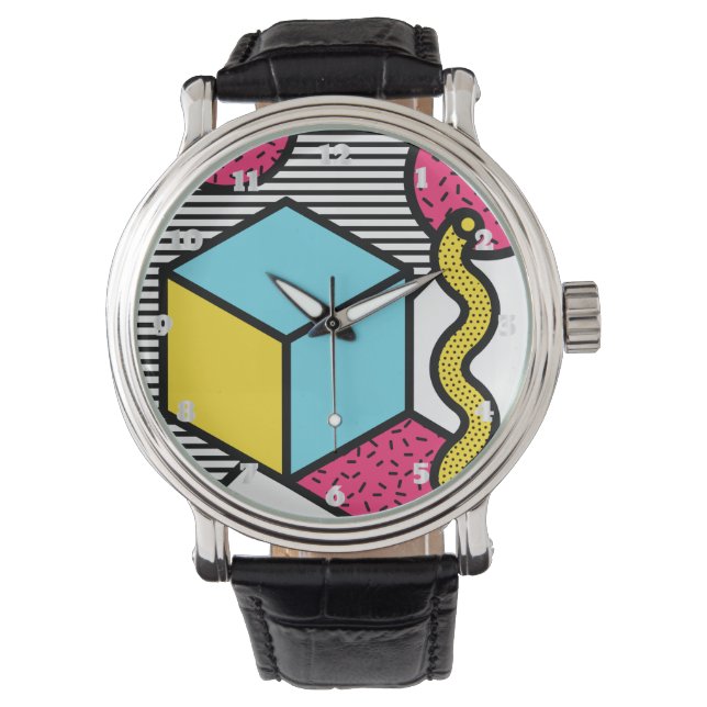 Fashion 80s and 90s v01 Brilho Clock Watch (Front)