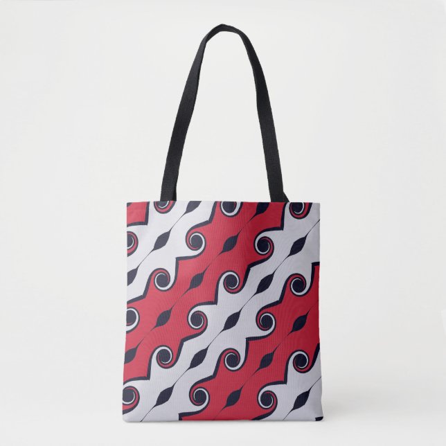 Fashion Abstract Swirling Pattern Tote Bag (Front)