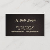 Fashion Accessories & Jewelery Business Card (Back)