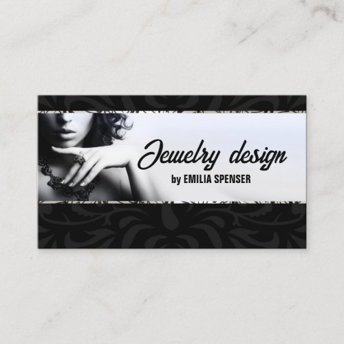 Uncolored Fashion Accessories &amp; Jewelry Card Business Card Templates