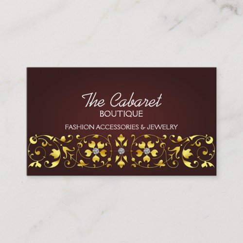 Fashion Accessory and Jewelry Business Cards