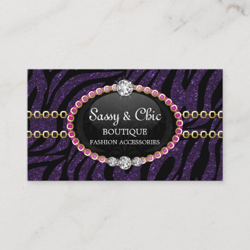 Fashion Accessory and Jewelry Business Cards