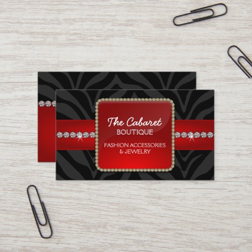 Fashion Accessory and Jewelry Business Cards