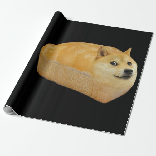 Fashion Akita Inu Doge Bread Meme Dog Wrapping Paper