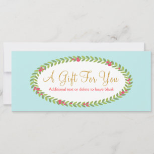 Fashion and Beauty Holiday Gift Certificate