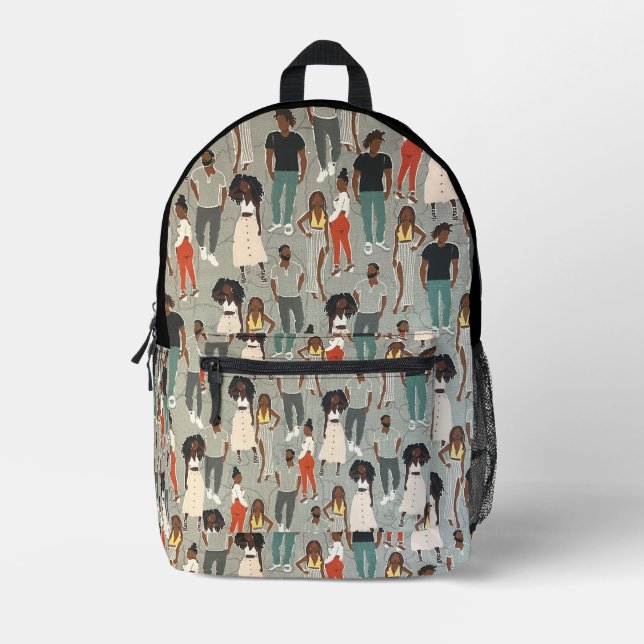 Fashion and Feeling Fabulous Printed Backpack (Front)