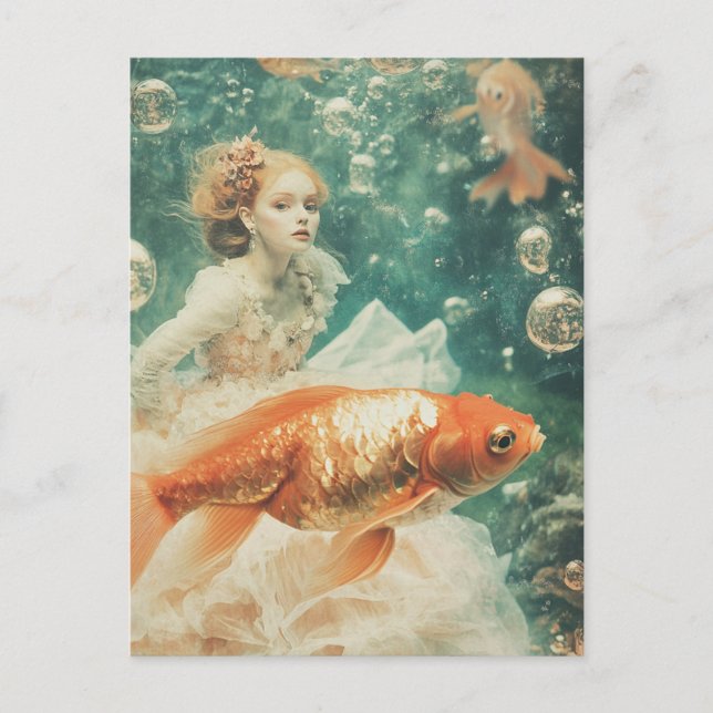 Fashion and Goldfish Postcard (Front)