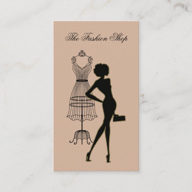 Fashion And Style Business Card (Front)
