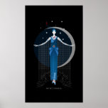 Fashion art deco elegant stylish illustration poster<br><div class="desc">Fashion art deco elegant stylish illustration If you didn't find a product what you want with my design in our store, be free to contact me and I will create it for you. Thank you for your attention to our shop. Making designs is our big love! And we'll glad to...</div>