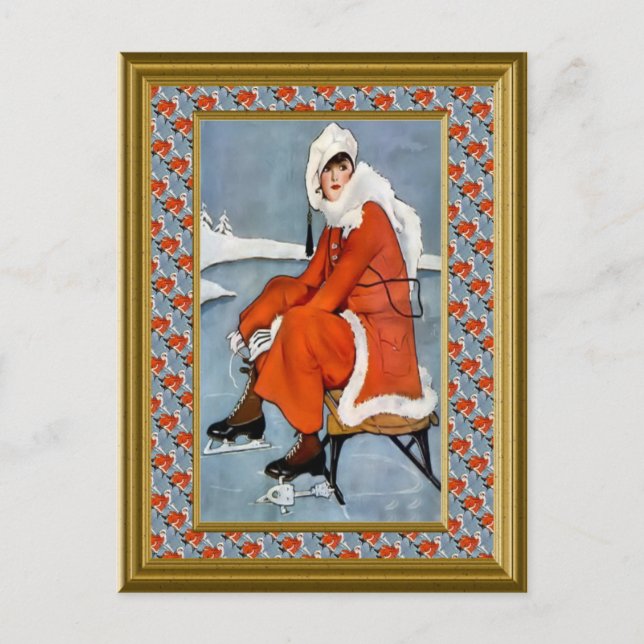 Fashion at the ski resort postcard (Front)