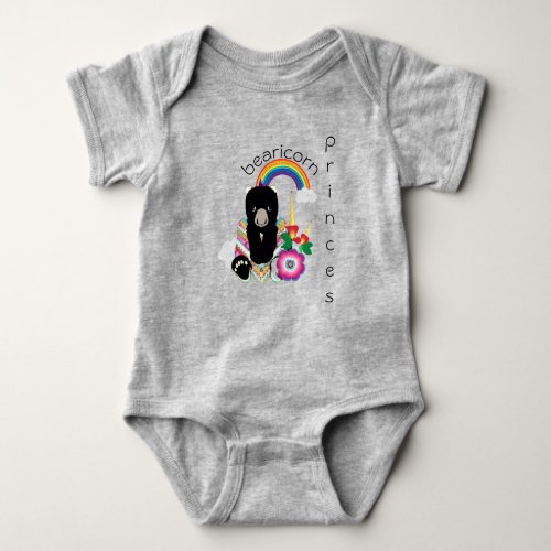 Fashion Ayasha Anishinaabee BearyCorn Cartoon Baby Bodysuit