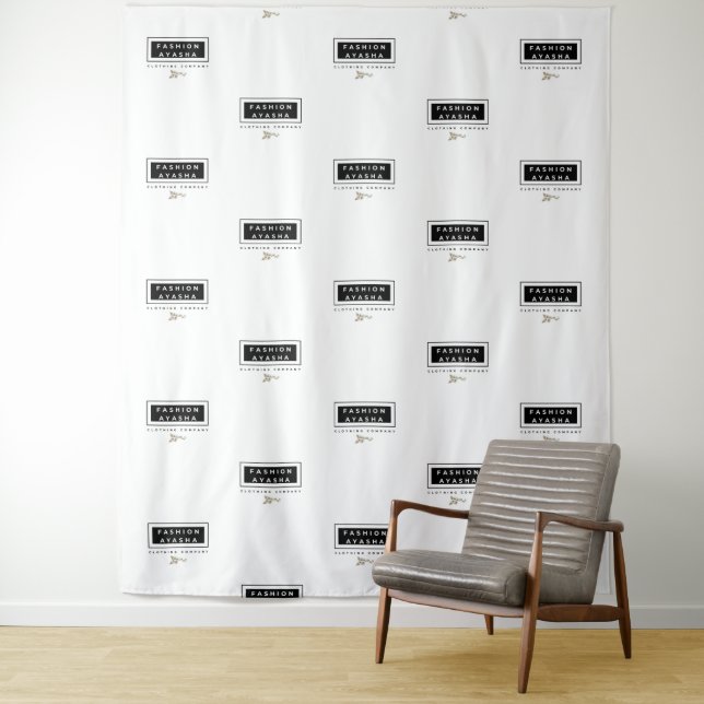 Fashion Ayasha Brand Logo White Photo Back Drop (In Situ)