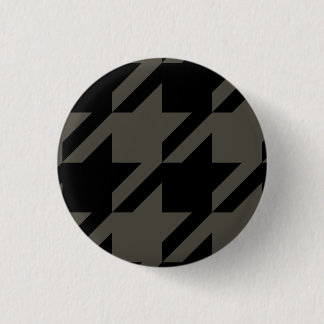 Fashion Badge, Dogtooth Patterned, Dogtooth Badge Button