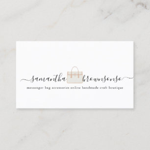 Fashion bag accessories online handmade business card