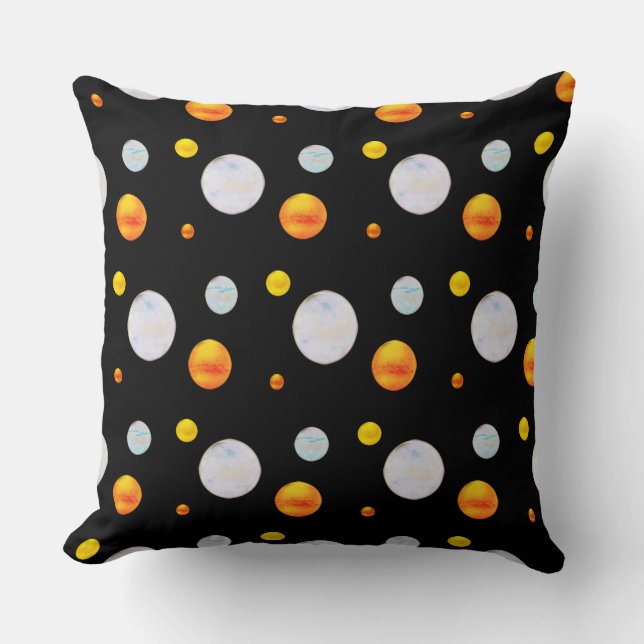 Fashion Beautiful Polka Dots Throw Pillow (Front)