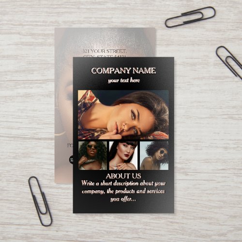 Fashion Beauty Business 5 Photos Social Media Foil Cards