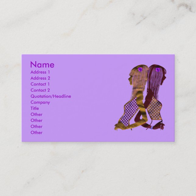 Fashion Beauty Business Card (Front)