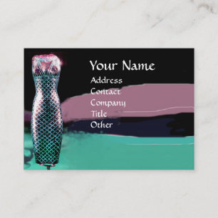 FASHION & BEAUTY OF ANTIQUE EGYPT MONOGRAM blue Business Card