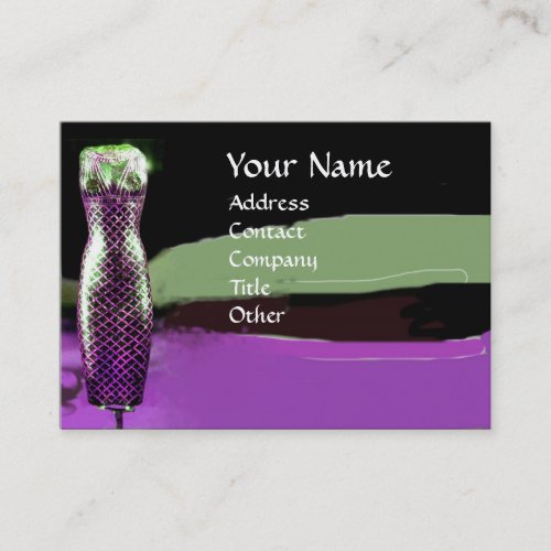 FASHION  BEAUTY OF ANTIQUE EGYPT MONOGRAM purple Business Card