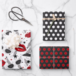 Fashion Beauty Wrapping Paper Set