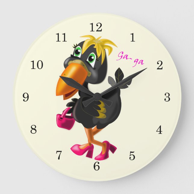 Fashion Bird Large Clock (Front)
