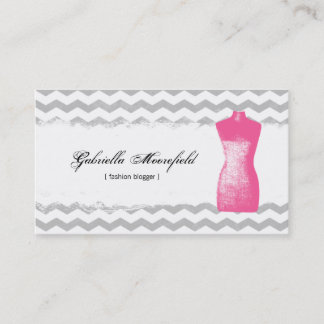 Fashion Blogger Modern Contact Business Card