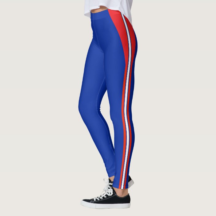 red white striped leggings