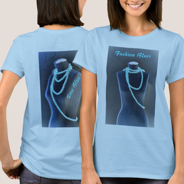 Fashion Blues Blue Beads on Mannequin Chic T-Shirt (Creator Uploaded)