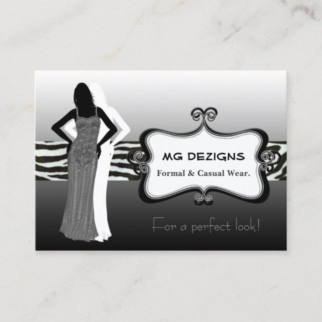 fashion boutique Business Cards (Front)