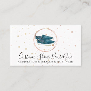 Fashion Boutique Canvas Shoes Jean Sneaker Business Card