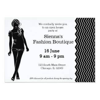 Fashion Boutique Invitations & Announcements | Zazzle