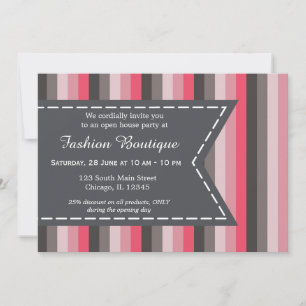 Fashion boutique invitation