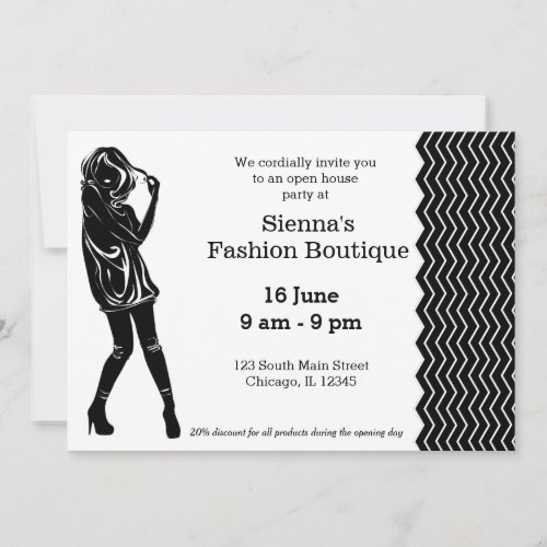 Fashion Boutique Invitation