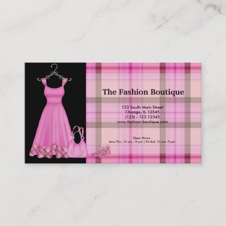 Fashion Boutique (pink) Business Card