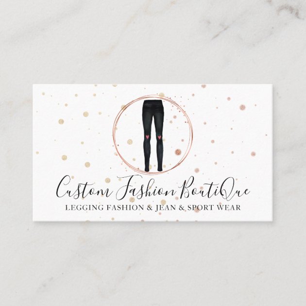 Fashion Boutique Trousers Leggings Business Card