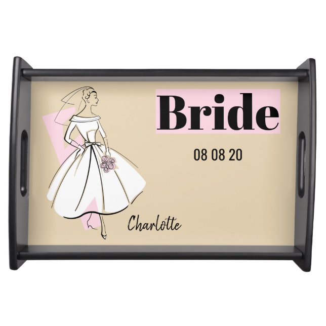 Fashion Bride Neutral Bride serving tray (Front)