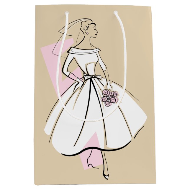 Fashion Bride Neutral gift bag medium (Front)