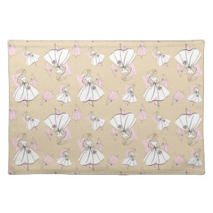 Fashion Bride Neutral Group Multi placemat cloth