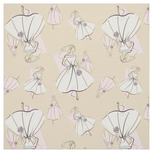Fashion Bride Neutral Group Multi small pattern Fabric