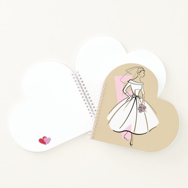 Fashion Bride Neutral notebook heart (Inside)