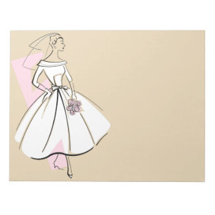 Fashion Bride Neutral notepad