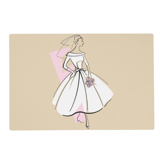 Fashion Bride Neutral placemat (Front)