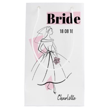 Fashion Bride Pink Bride Gift Bag Small by QuirkyChic at Zazzle