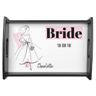 Fashion Bride Pink Bride serving tray