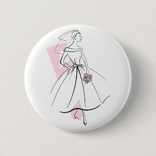 Fashion Bride Pink button
