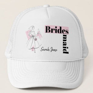 Fashion Bride Pink Group Bridesmaid hat