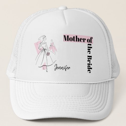 Fashion Bride Pink Group Mother of the Bride hat